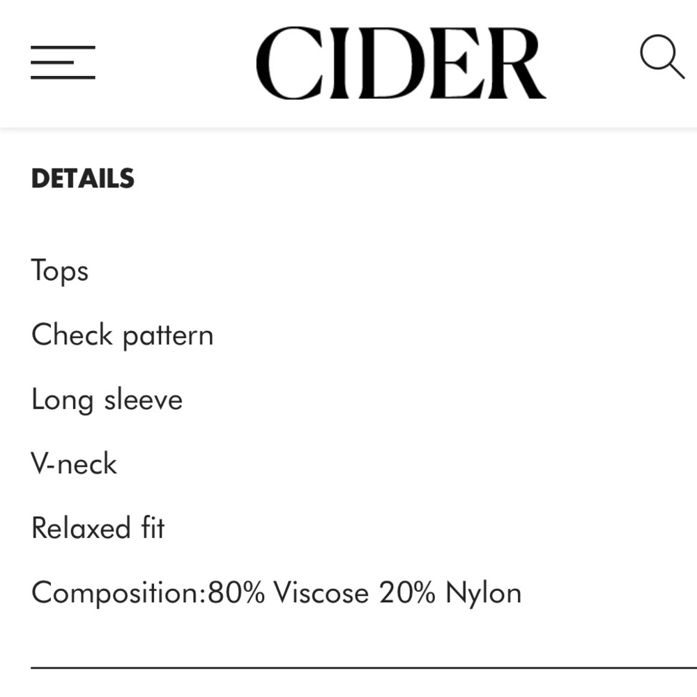 NWT Cider Two Tone Check Pattern Cardigan - Picture 5 of 6
